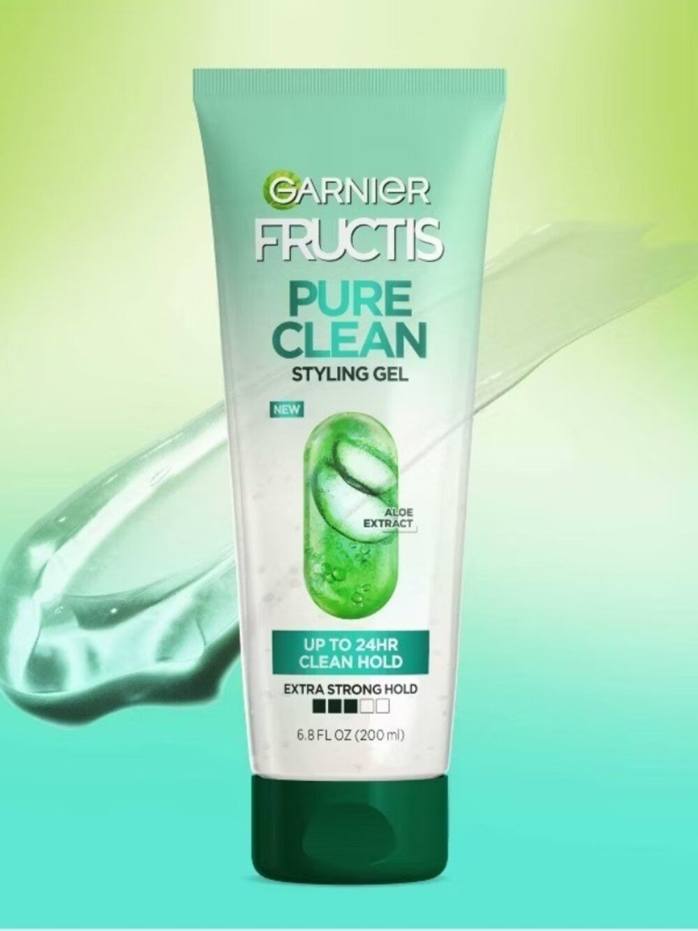 New Garnier Fructis Pure Clean Styling Hair Gel Clear Extra Strong Hold 6.8oz